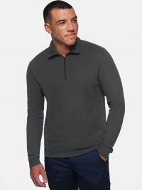 Herren Zip -Longsleeve